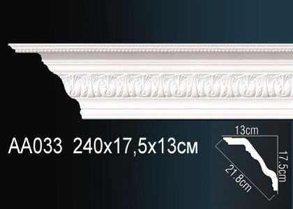 Потолочный плинтус Перфект AA033 от Euro-Lepnina.com Потолочный плинтус Перфект AA033