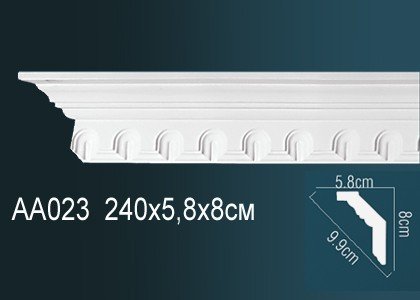 Потолочный плинтус Перфект AA023 от Euro-Lepnina.com Потолочный плинтус Перфект AA023