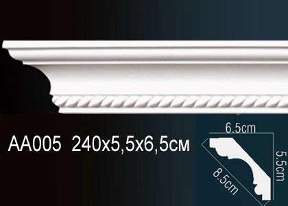 Потолочный плинтус Перфект AA005 от Euro-Lepnina.com Потолочный плинтус Перфект AA005