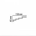 Плинтус потолочный гладкий DECOMASTER DP-375 (65*158*2400мм) от Euro-Lepnina.com Плинтус потолочный гладкий DECOMASTER DP-375 (65*158*2400мм)