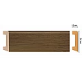 Плинтус напольный DECOMASTER D234-88ДМ (58*16*2400 мм) от Euro-Lepnina.com Плинтус напольный DECOMASTER D234-88ДМ (58*16*2400 мм)