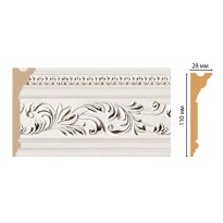 Плинтус потолочный DECOMASTER D225-60A ДМ (110*29*2400 мм)