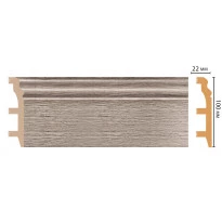 Цветной напольный плинтус DECOMASTER D232-77 ДМ ШК/14 (100*22*2400 мм)