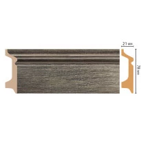 Цветной напольный плинтус DECOMASTER D122-86 ШК/16 (78*21*2400 мм)