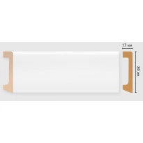 Цветной напольный плинтус DECOMASTER D235-115/20 ДМ (80*17*2400 мм)