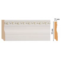 Плинтус напольный DECOMASTER 153-54ДМ (95*12*2400мм)