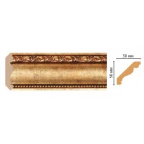 Плинтус потолочный DECOMASTER 155-552ДМ (50*50*2400 мм)
