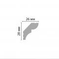 Плинтус потолочный DECOMASTER D008ДМ (28*26*2000мм)