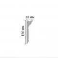 Плинтус потолочный DECOMASTER D214-59ДМ (150*38*2400 мм) от Euro-Lepnina.com Плинтус потолочный DECOMASTER D214-59ДМ (150*38*2400 мм)