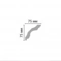 Потолочный плинтус гладкий DECOMASTER 96259 гибкий (75*75*2400) от Euro-Lepnina.com Потолочный плинтус гладкий DECOMASTER 96259 гибкий (75*75*2400)