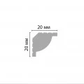 Плинтус потолочный Decomaster D132 (20*20*2000мм) ДМ