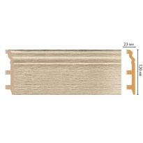 Цветной напольный плинтус DECOMASTER D233-72 ШК/8 (120*23*2400 мм)