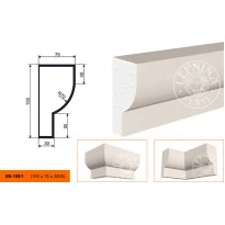 Карниз KB-150/1 150х75х2000