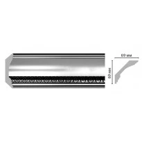Плинтус потолочный с рисунком DECOMASTER 100C-63ШК/14 ШК/14 (69*69*2400мм)