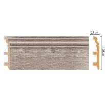 Цветной напольный плинтус DECOMASTER D233-77 ШК/8 (120*23*2400 мм)