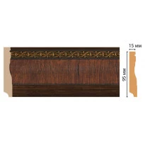 Плинтус напольный Decomaster 153-2 (95*12*2400)