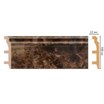 Цветной напольный плинтус DECOMASTER D232-713 ШК/14 (100*22*2400 мм)