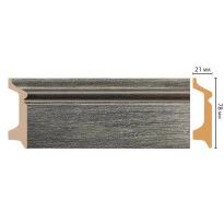 Цветной напольный плинтус DECOMASTER D122-87 ШК/16 (78*21*2400 мм)