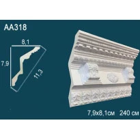 Потолочный плинтус с рисунком АА318