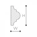 WO1 молдинг Wallstyl NMC 40х20х2000 мм