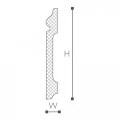 FO1 плинтус Wallstyl NMC 120х15х2000 мм