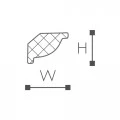 WT7  карниз Wallstyl NMC 16х22х2000 мм