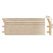 Цветной напольный плинтус DECOMASTER D232-72 ДМ ШК/14 (100*22*2400 мм)