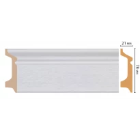 Цветной напольный плинтус DECOMASTER D122-70 ДМ ШК/16 (78*21*2400 мм)
