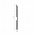 Плинтус Ultrawood арт. Base 5011 i (2000 x 165 x 14 мм.)