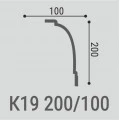Карниз потолочный Bello Deco К19 200-100 Дюрополимер от Euro-Lepnina.com Карниз потолочный Bello Deco К19 200-100 Дюрополимер