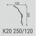 Карниз потолочный Bello Deco К20 250-120 Дюрополимер от Euro-Lepnina.com Карниз потолочный Bello Deco К20 250-120 Дюрополимер