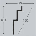 Карниз потолочный Bello Deco К24 180/60 Дюрополимер
