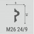 Молдинг Bello Deco М26 24-9 Дюрополимер от Euro-Lepnina.com Молдинг Bello Deco М26 24-9 Дюрополимер