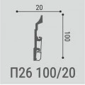 Плинтус напольный Bello Deco П26 100/20 Дюрополимер