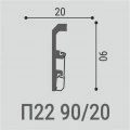 Плинтус напольный Bello Deco П22 90/20 Дюрополимер