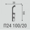 Плинтус напольный Bello Deco П24 100/20 Дюрополимер