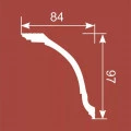 KX015, Карниз потолочный 97х84, экополимер от Euro-Lepnina.com KX015, Карниз потолочный 97х84, экополимер