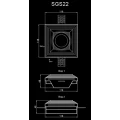 Гипсовый светильник SGS22