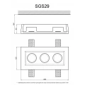 Гипсовый светильник SGS29 от Euro-Lepnina.com Гипсовый светильник SGS29