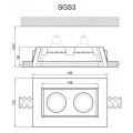 Гипсовый светильник SGS3