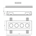 Гипсовый светильник SGS30 от Euro-Lepnina.com Гипсовый светильник SGS30