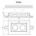 Гипсовый светильник SGS4 от Euro-Lepnina.com Гипсовый светильник SGS4