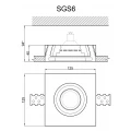 Гипсовый светильник SGS6 от Euro-Lepnina.com Гипсовый светильник SGS6