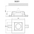 Гипсовый светильник SGS1 от Euro-Lepnina.com Гипсовый светильник SGS1