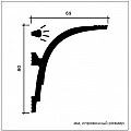 Карниз потолочный 6.50.414 Европласт