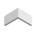 Плинтус Ultrawood арт. Base 0001 i (2000 x 83 x 12 мм.)