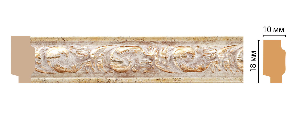 Молдинг DECOMASTER 158-553 ДМ (18*10*2400 мм) Молдинг DECOMASTER 158-553 ДМ (18*10*2400 мм)