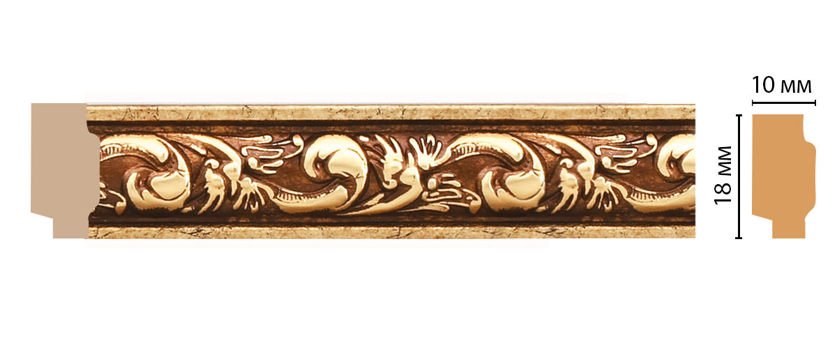 Молдинг DECOMASTER 158-552 ДМ (18*10*2400 мм) Молдинг DECOMASTER 158-552 ДМ (18*10*2400 мм)