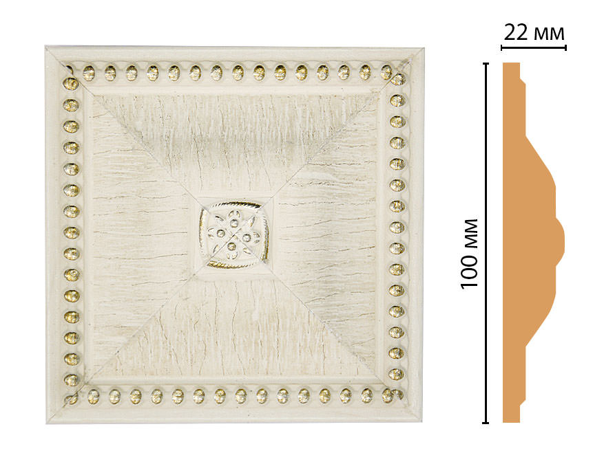 Вставка цветная DECOMASTER D209-6 (100*100*22мм) Вставка цветная DECOMASTER D209-6 (100*100*22мм)