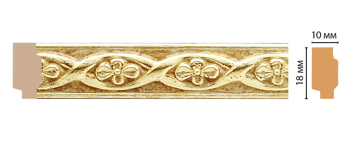 Молдинг DECOMASTER 158-933 ДМ (18*10*2400 мм) Молдинг DECOMASTER 158-933 ДМ (18*10*2400 мм)